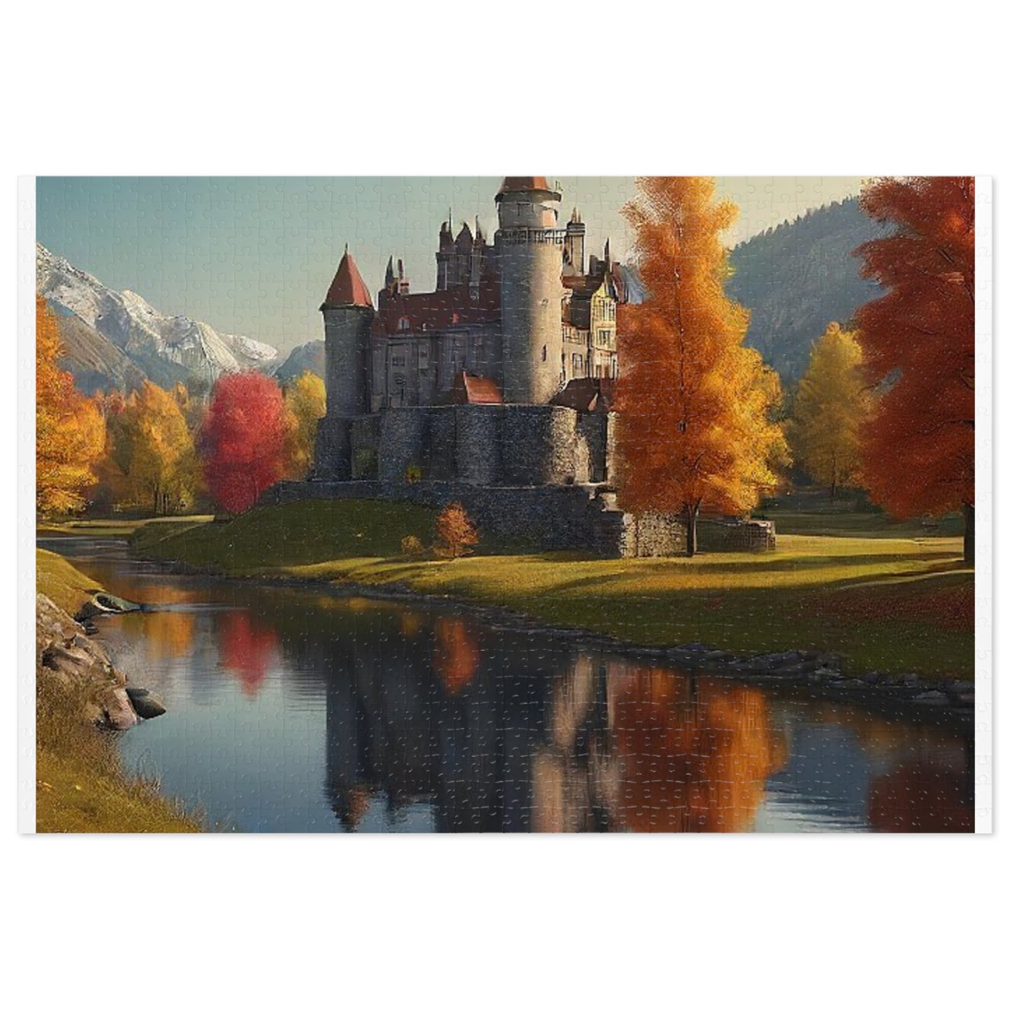 River Castle Jigsaw Puzzle (110,500,1000-Piece)