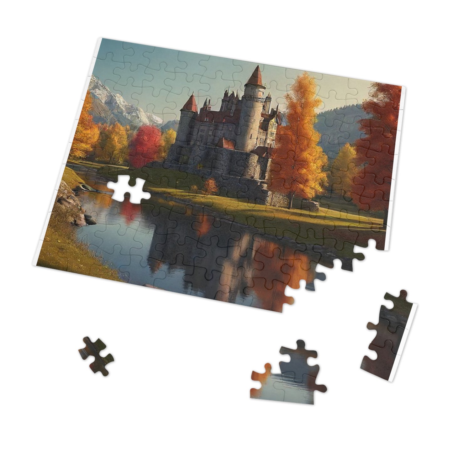 River Castle Jigsaw Puzzle (110,500,1000-Piece)