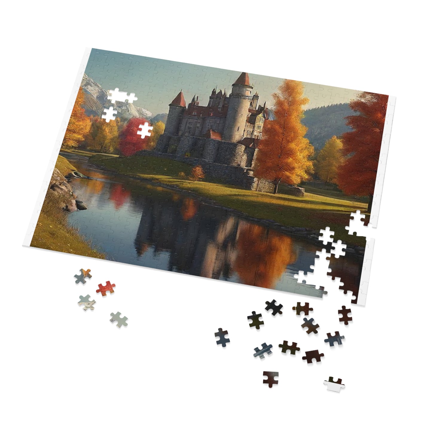 River Castle Jigsaw Puzzle (110,500,1000-Piece)