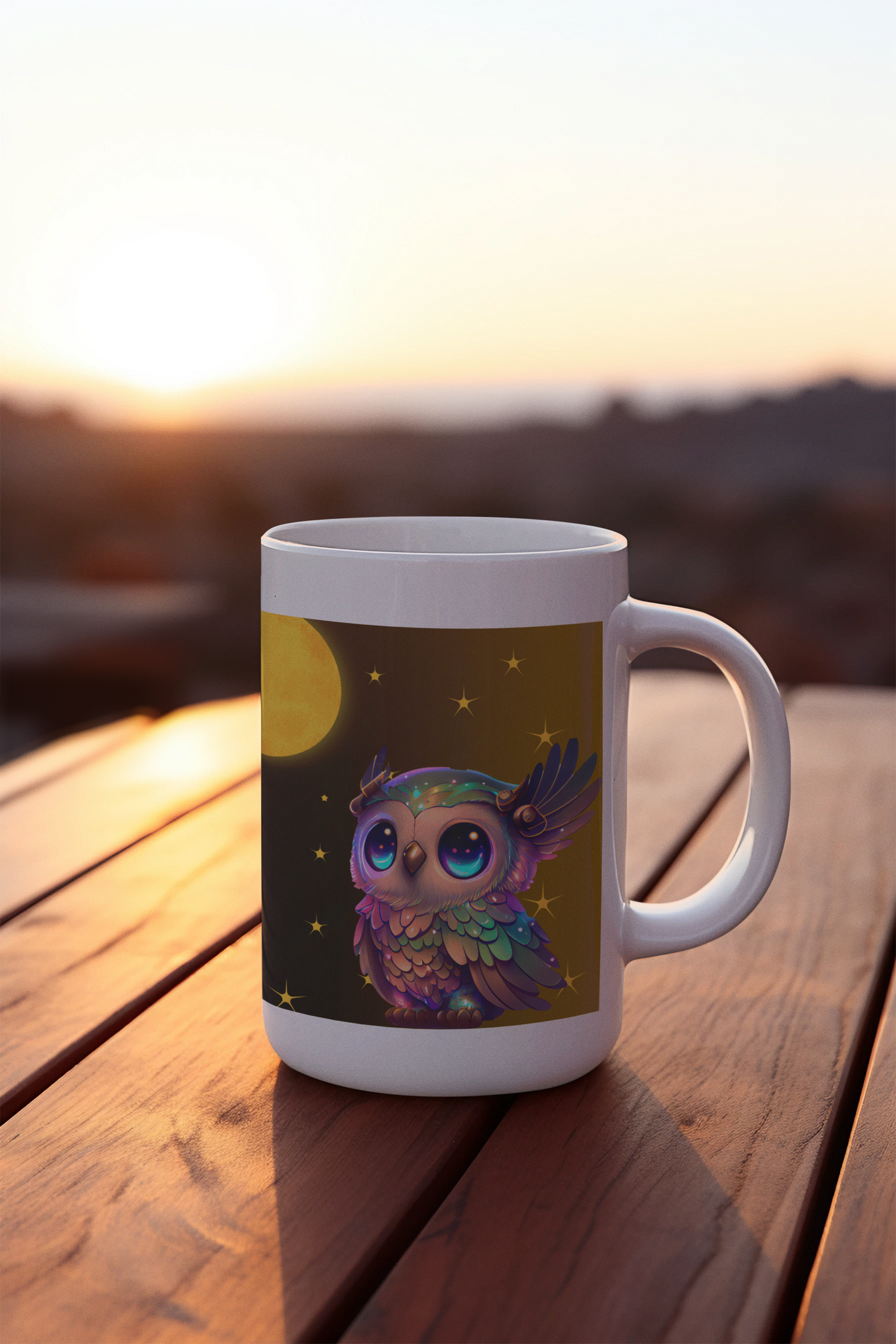 Colorful Owl Mug, 11oz