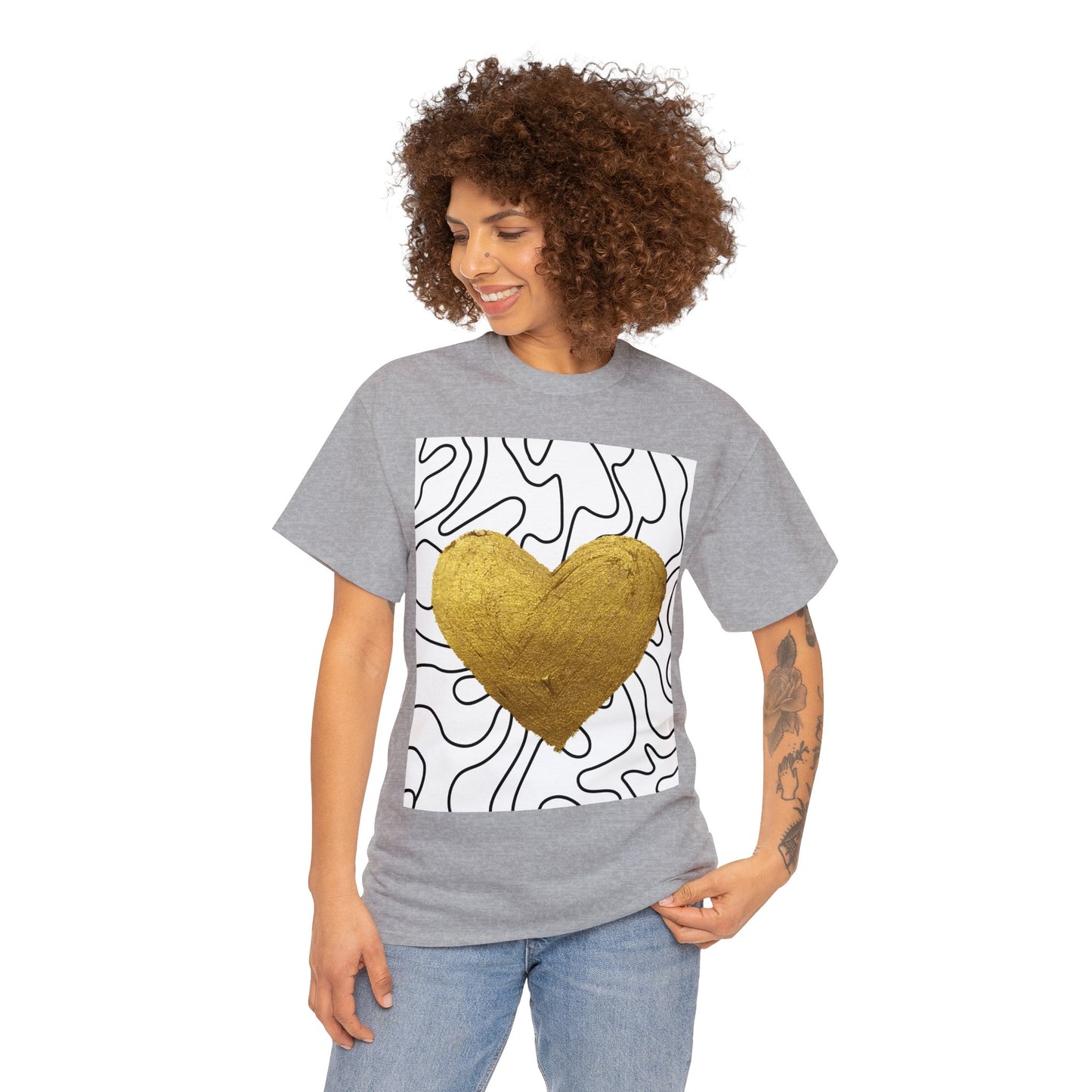 golden heart tee