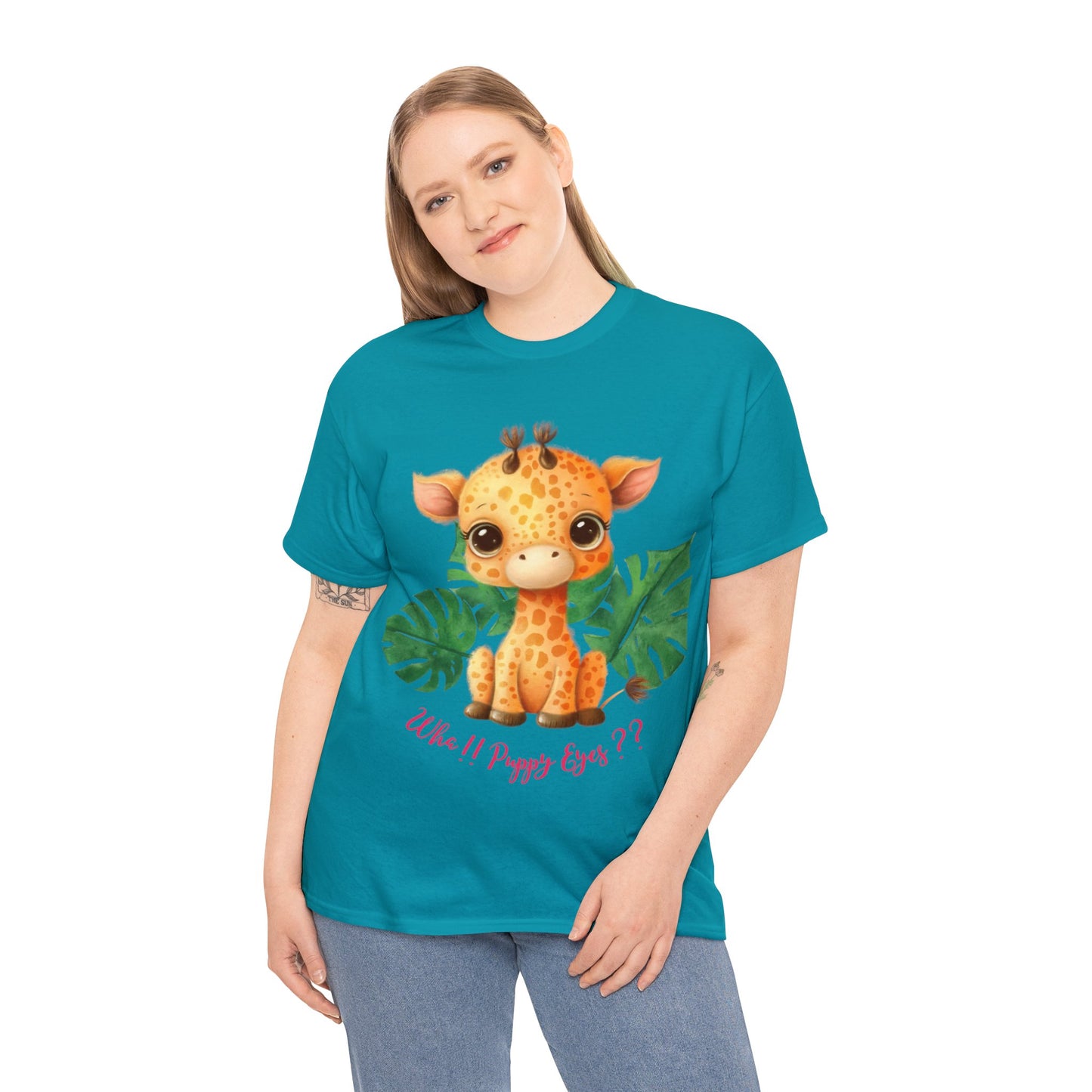 Baby Giraffe puppy eyes tee