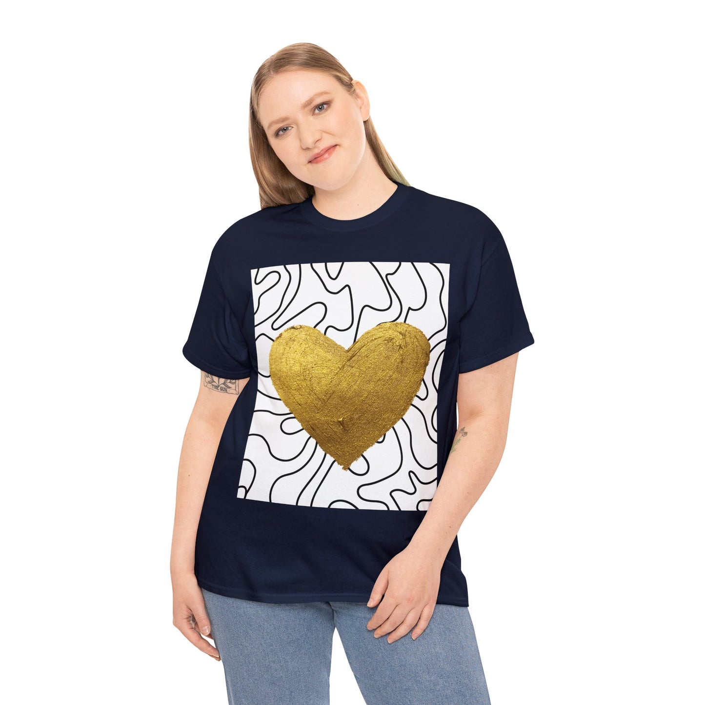 golden heart tee