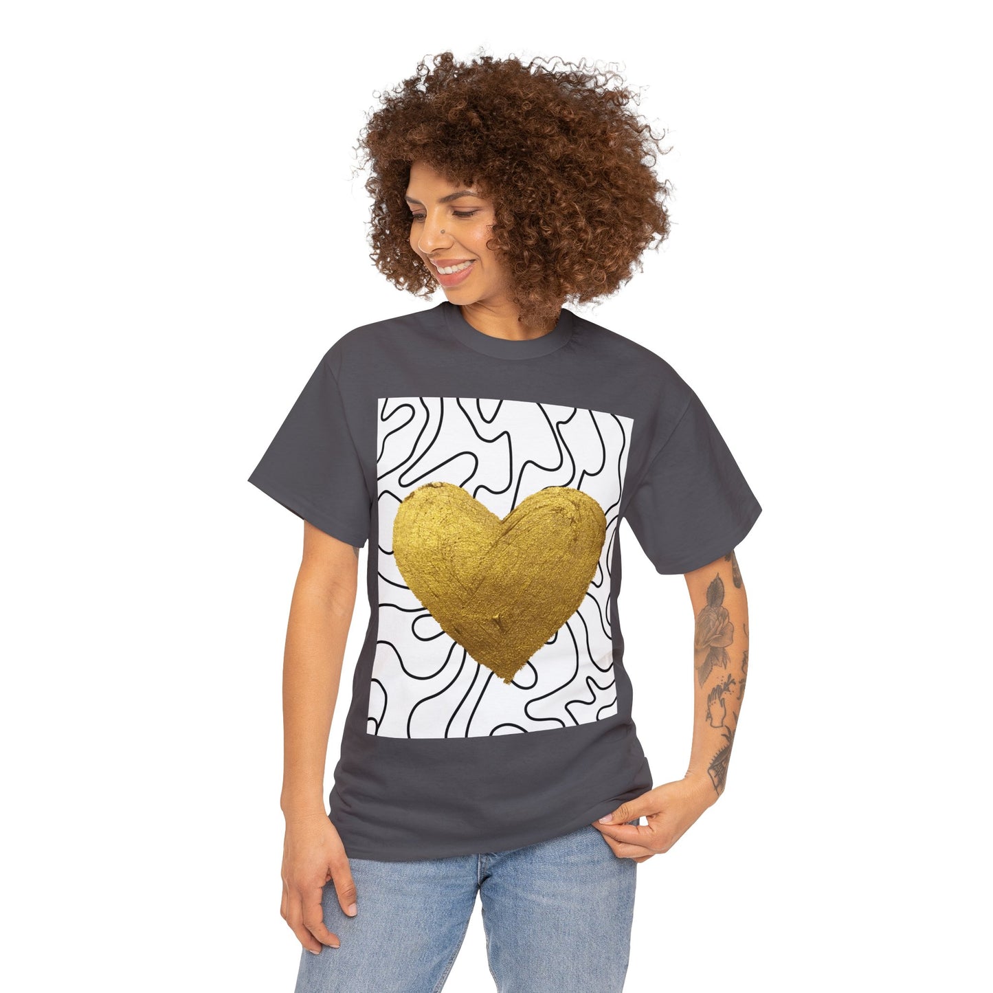 golden heart tee