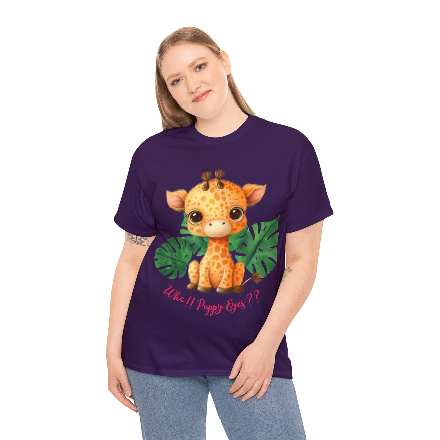 Baby Giraffe puppy eyes tee