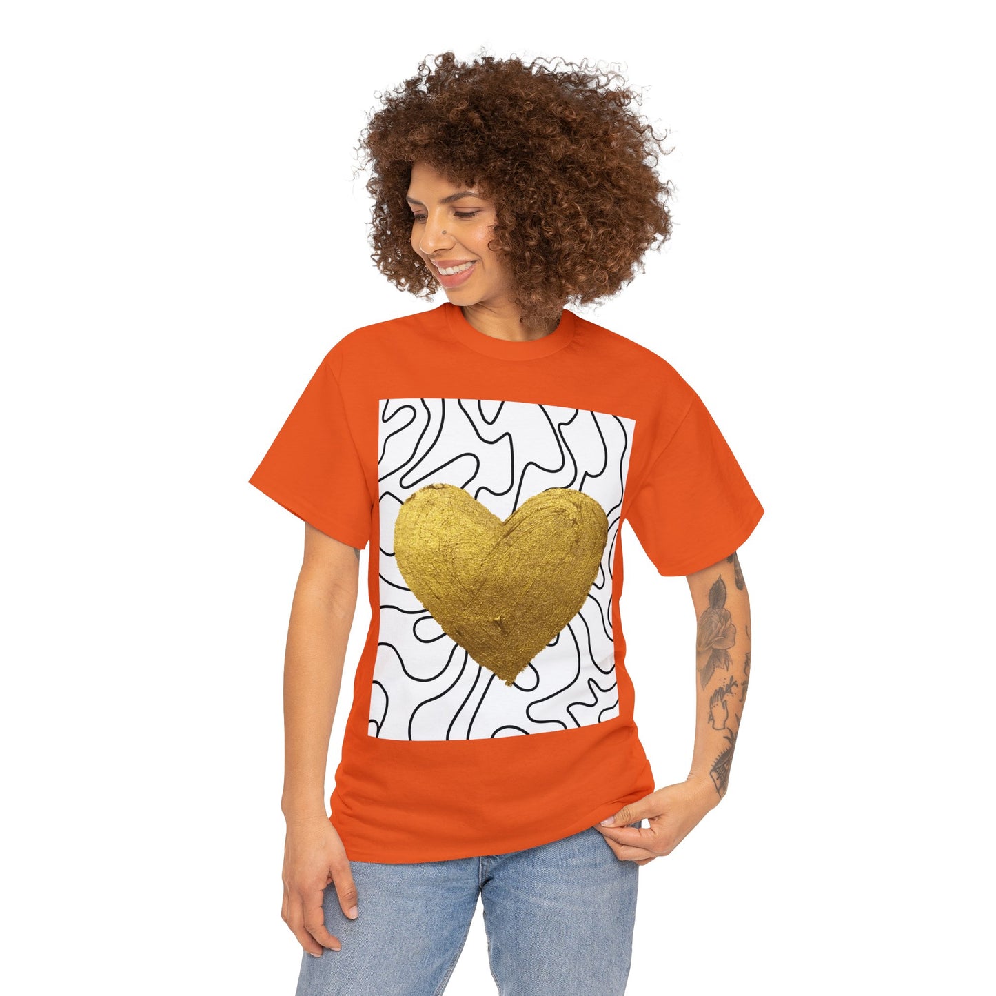 golden heart tee