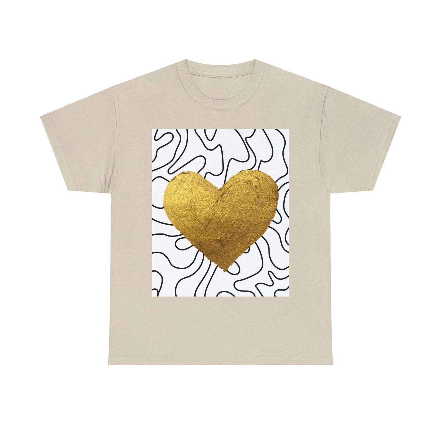 golden heart tee