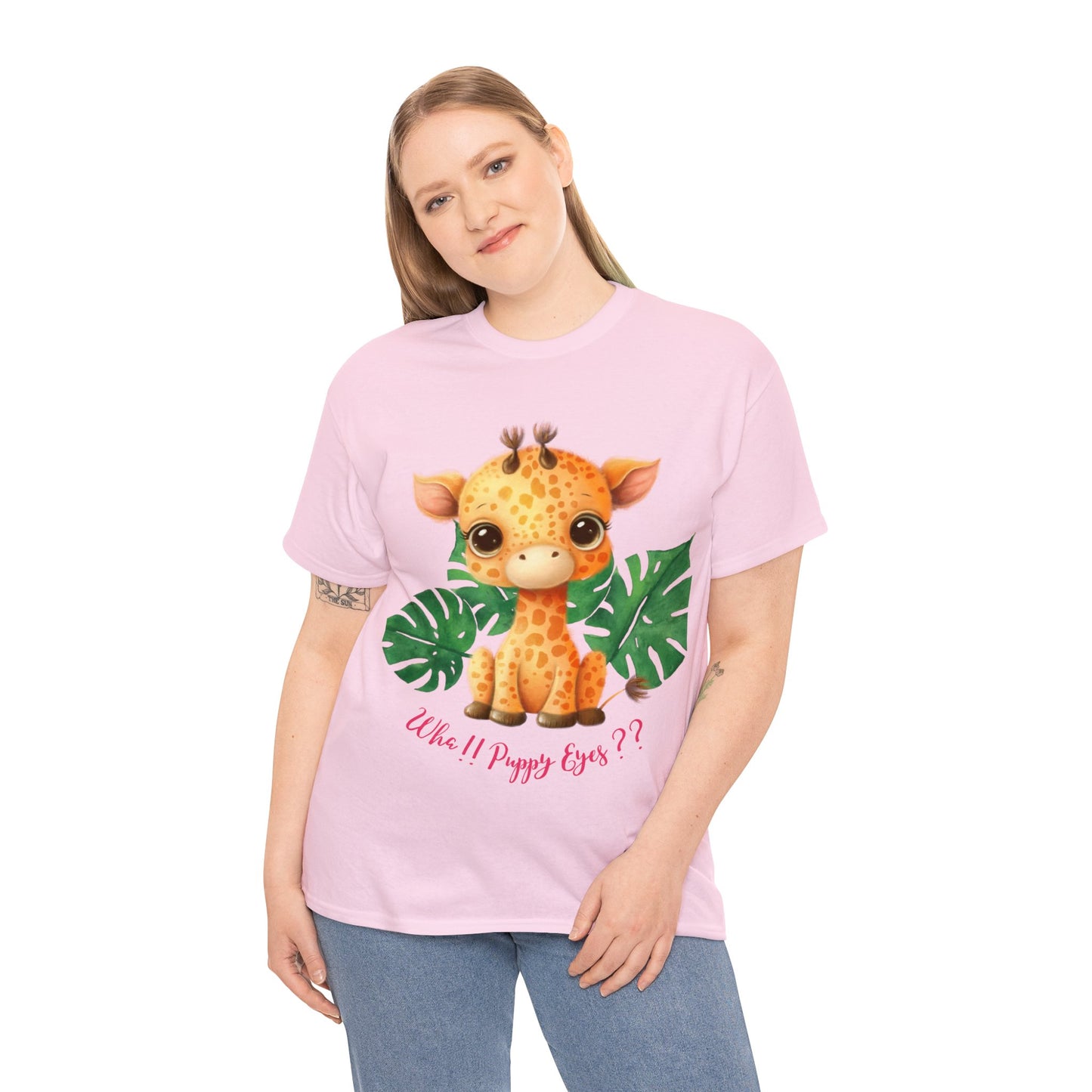 Baby Giraffe puppy eyes tee