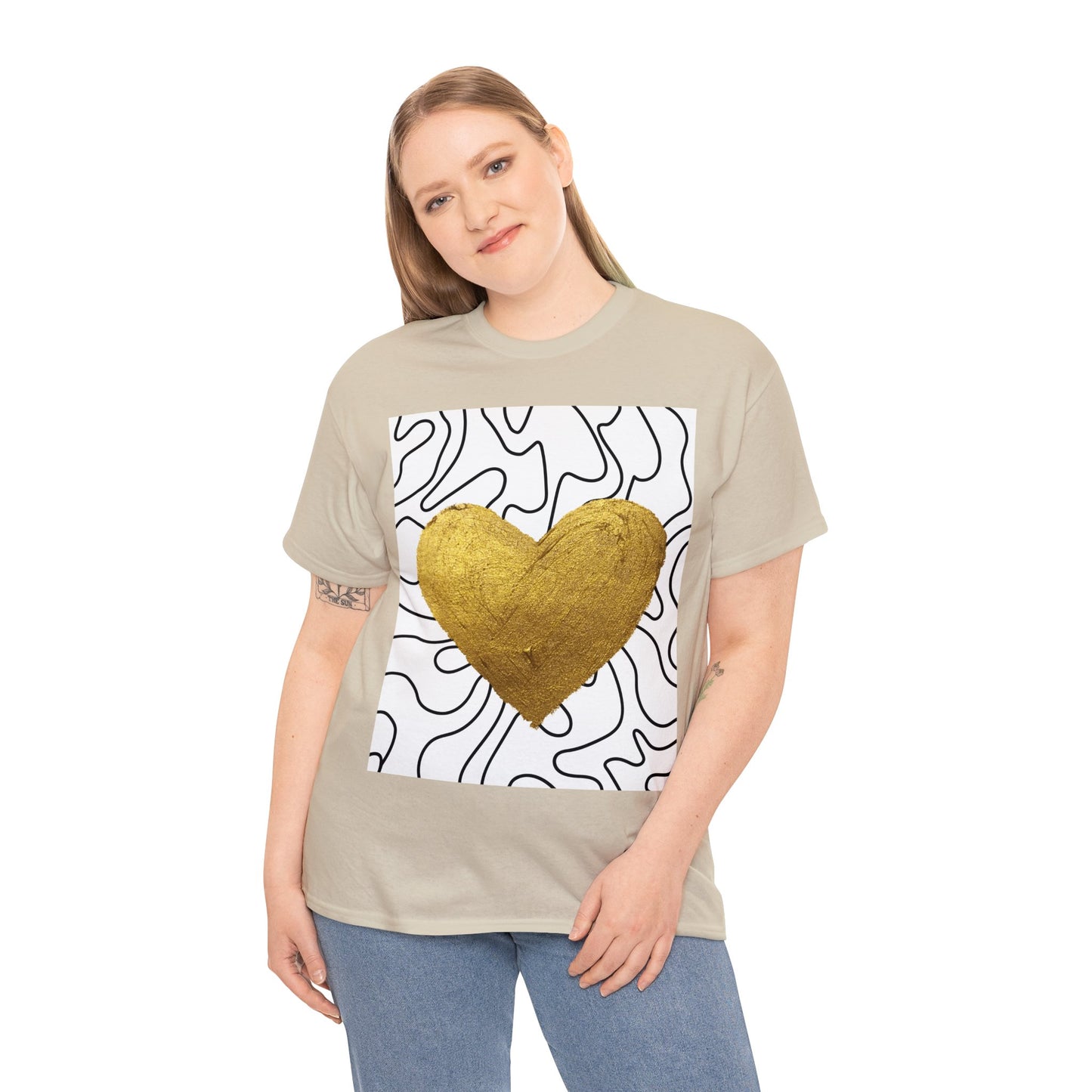 golden heart tee