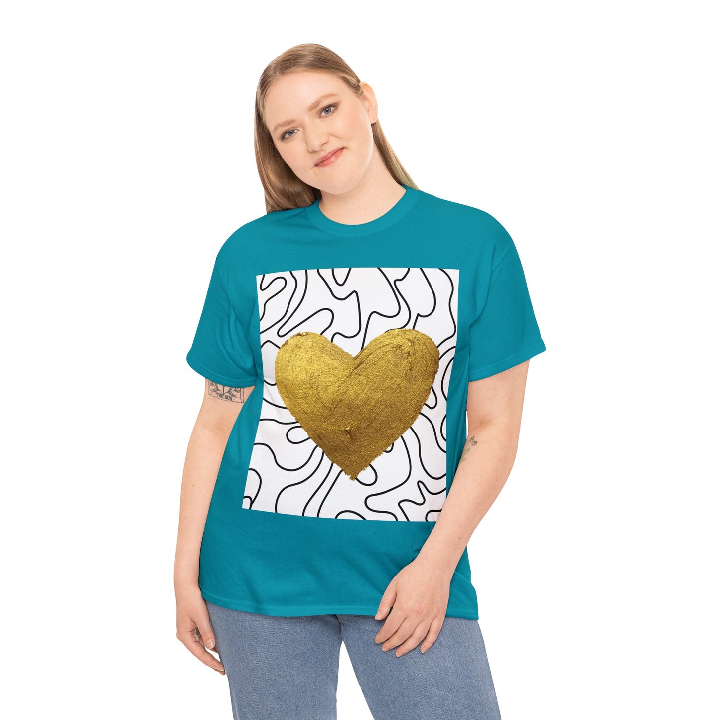 golden heart tee