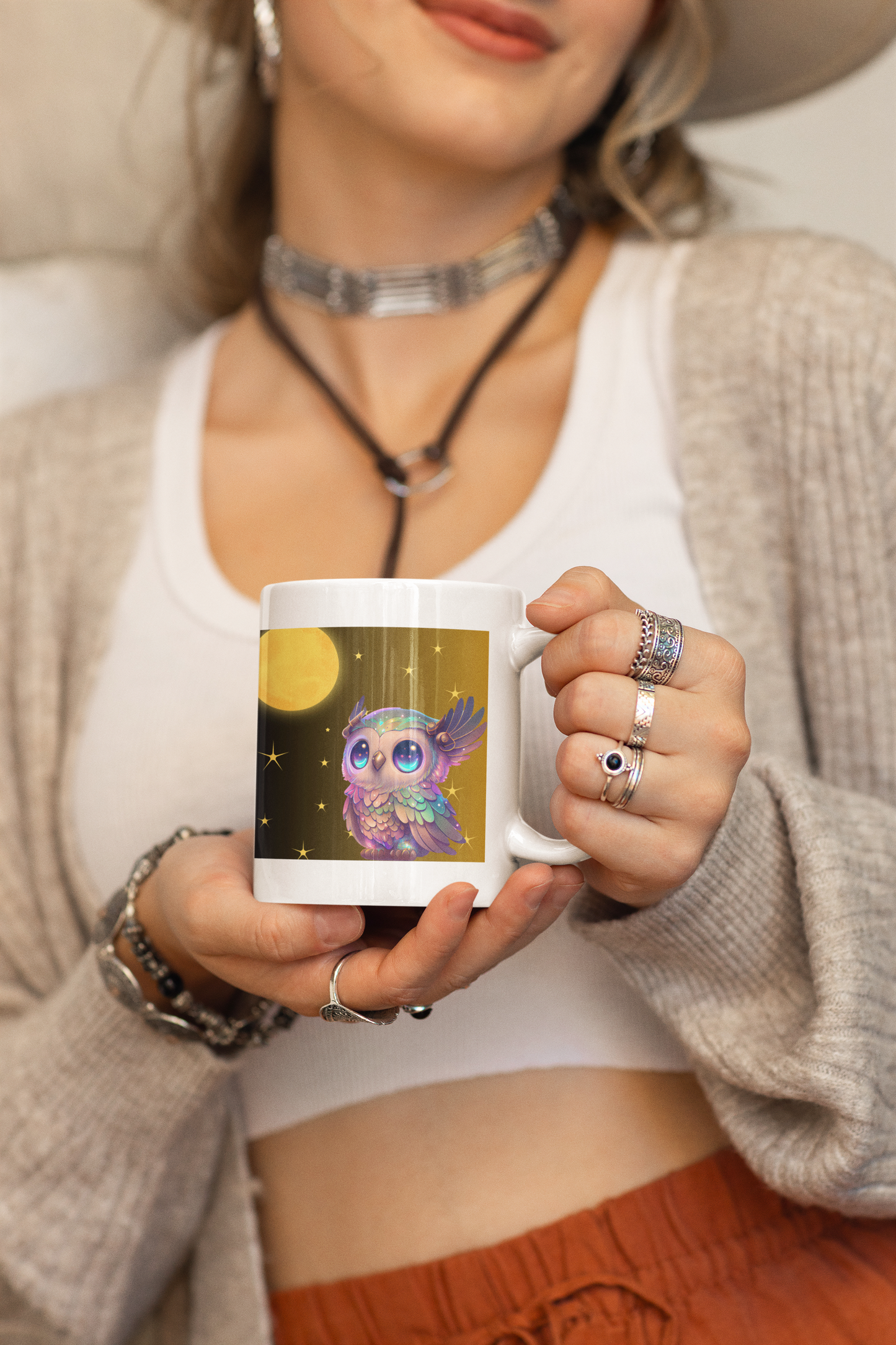 Colorful Owl Mug, 11oz